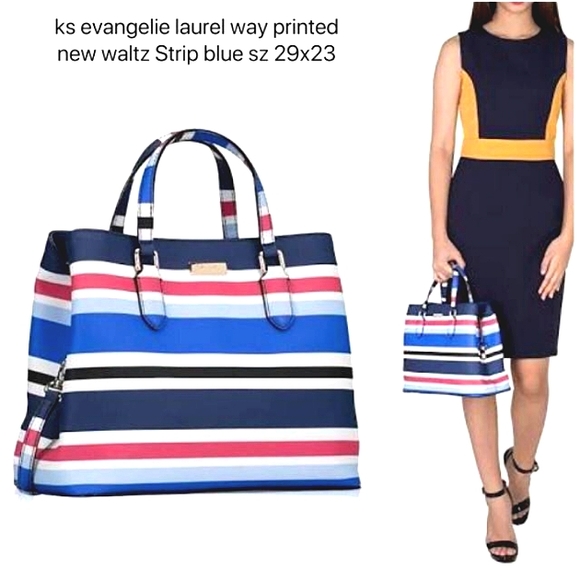 Kate Spade New York Evangelie Laurel Way Cruise Saffiano Leather Shoulder Bag - Picture 3 of 11